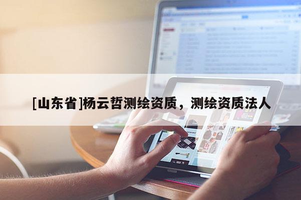 [山东省]杨云哲测绘资质，测绘资质法人