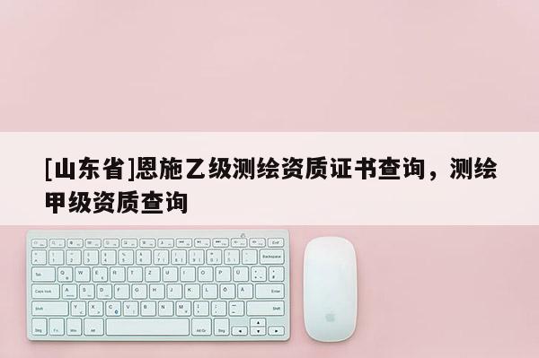 [山东省]恩施乙级测绘资质证书查询，测绘甲级资质查询