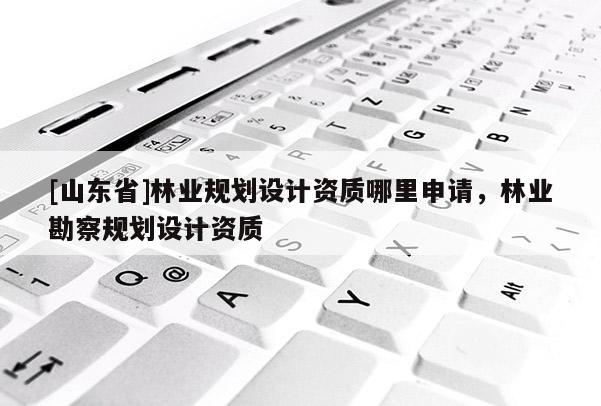 [山东省]林业规划设计资质哪里申请，林业勘察规划设计资质