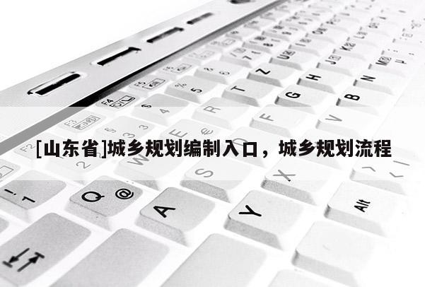[山东省]城乡规划编制入口，城乡规划流程