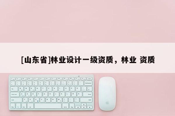 [山东省]林业设计一级资质，林业 资质