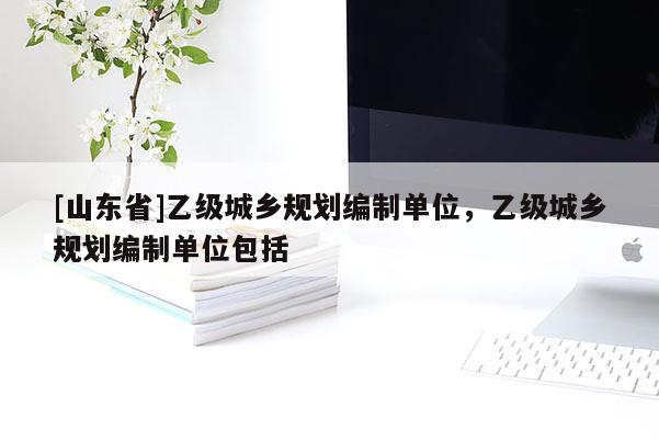 [山东省]乙级城乡规划编制单位，乙级城乡规划编制单位包括