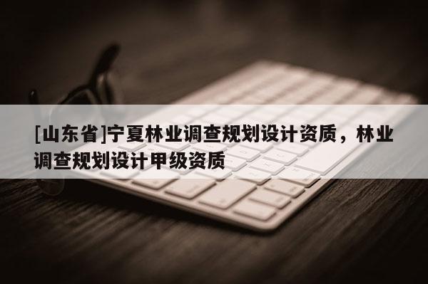 [山东省]宁夏林业调查规划设计资质，林业调查规划设计甲级资质