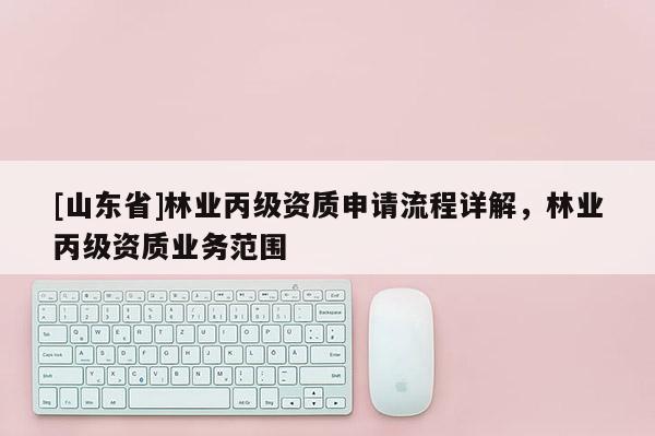 [山东省]林业丙级资质申请流程详解，林业丙级资质业务范围