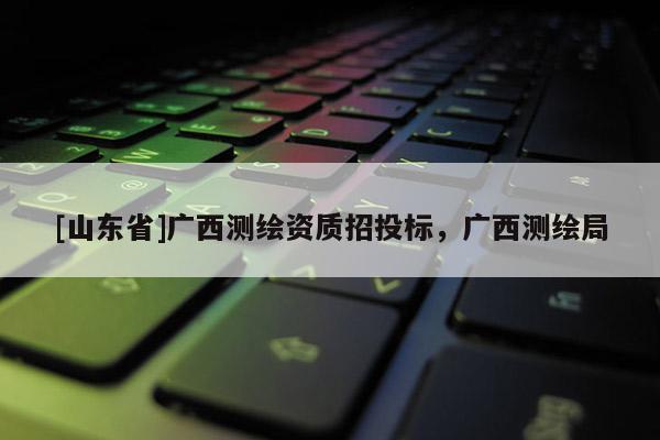 [山东省]广西测绘资质招投标，广西测绘局