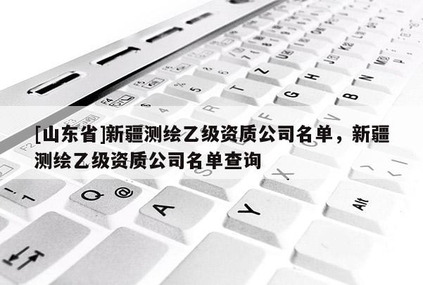 [山东省]新疆测绘乙级资质公司名单，新疆测绘乙级资质公司名单查询