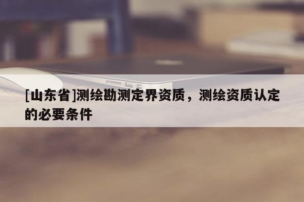 [山东省]测绘勘测定界资质，测绘资质认定的必要条件