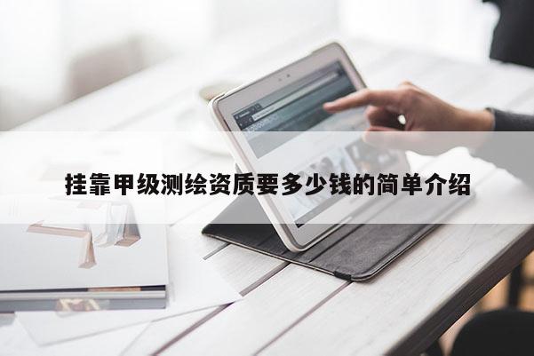 挂靠甲级测绘资质要多少钱的简单介绍