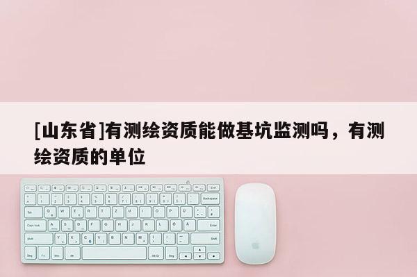 [山东省]有测绘资质能做基坑监测吗，有测绘资质的单位