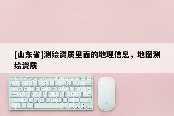 [山东省]测绘资质里面的地理信息，地图测绘资质