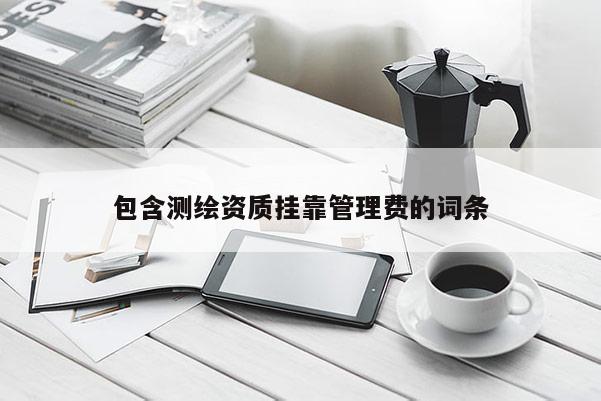 包含测绘资质挂靠管理费的词条