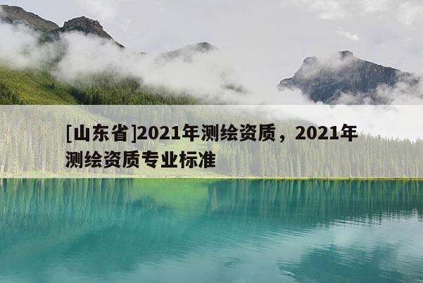 [山东省]2021年测绘资质，2021年测绘资质专业标准