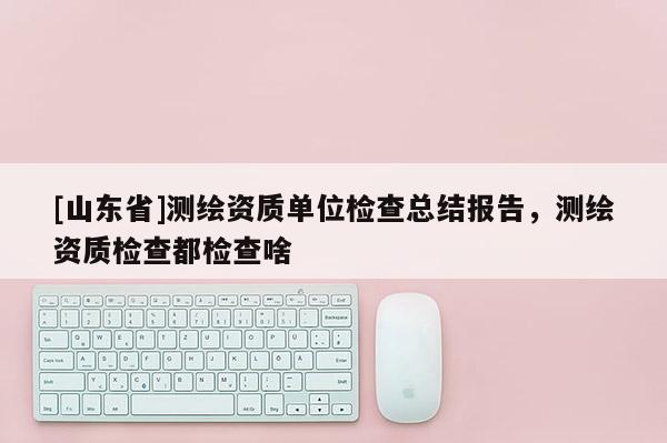[山东省]测绘资质单位检查总结报告，测绘资质检查都检查啥