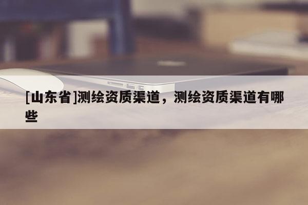 [山东省]测绘资质渠道，测绘资质渠道有哪些