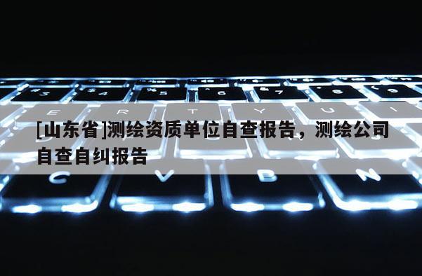 [山东省]测绘资质单位自查报告，测绘公司自查自纠报告