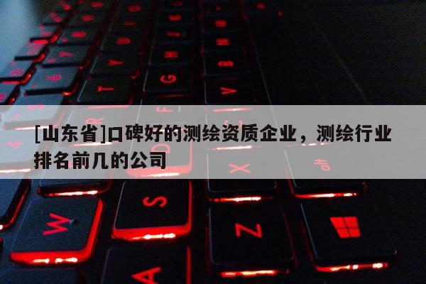[山东省]口碑好的测绘资质企业，测绘行业排名前几的公司