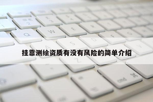 挂靠测绘资质有没有风险的简单介绍