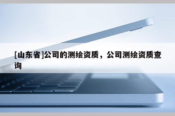[山东省]公司的测绘资质，公司测绘资质查询