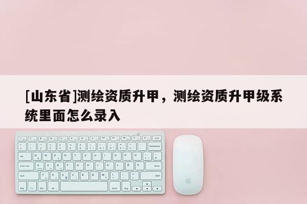 [山东省]测绘资质升甲，测绘资质升甲级系统里面怎么录入